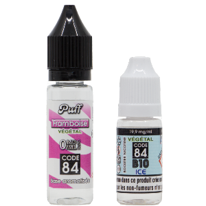 Base PUFF Framboise 10ML + BOOSTER B10 ICE