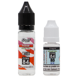 Base PUFF Fraise 10ML + BOOSTER B3 ICE