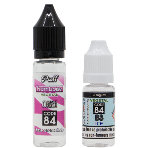 Base PUFF Framboise 10ML + BOOSTER B3 ICE