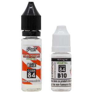 Base PUFF Fruits rouges 10ML + BOOSTER B10 NATURE