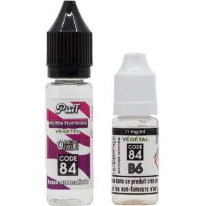 Base PUFF Myrtille Framboise 10ML + 1 BOOSTER B6 NATURE