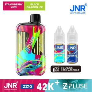 PUFF JNR Z PLUSE 42000 20mg STRAWBERRY KIWI + BLACK DRAGON ICE