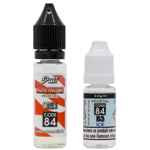 Base PUFF Fruits rouges 10ML + BOOSTER B3 ICE