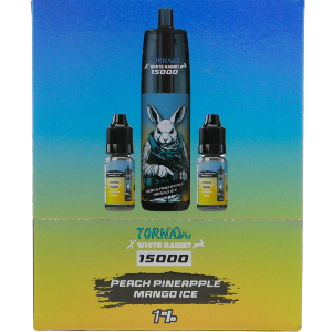 PUFF 15000 10mg TORNADO PEACH PINEAPPLE MANGO ICE