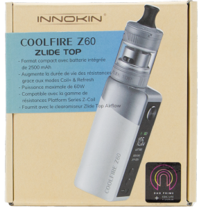 Kit Coolfire Z60 + Zlide TOP 3ml BLANC Innokin