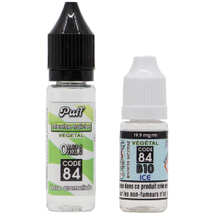 Base PUFF Menthe Fraîche 10ML + BOOSTER B10 ICE