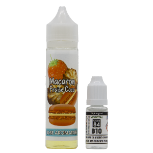 Base Macaron Fraise Coco 50 ML + 1 BOOSTER CODE 84