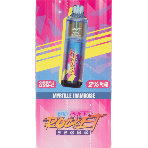 BIG PUFF ROCKET MYRTILLE FRAMBOISE 20mg
