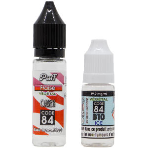 Base PUFF Fraise 10ML + BOOSTER B10 ICE