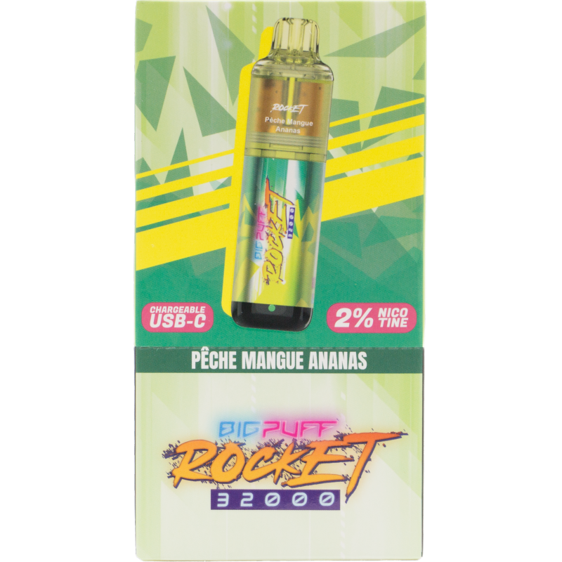 BIG PUFF ROCKET PECHE MANGUE ANANAS 20mg
