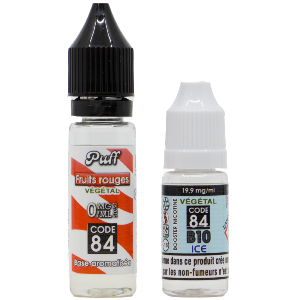 Base PUFF Fruits rouges 10ML + BOOSTER B10 ICE